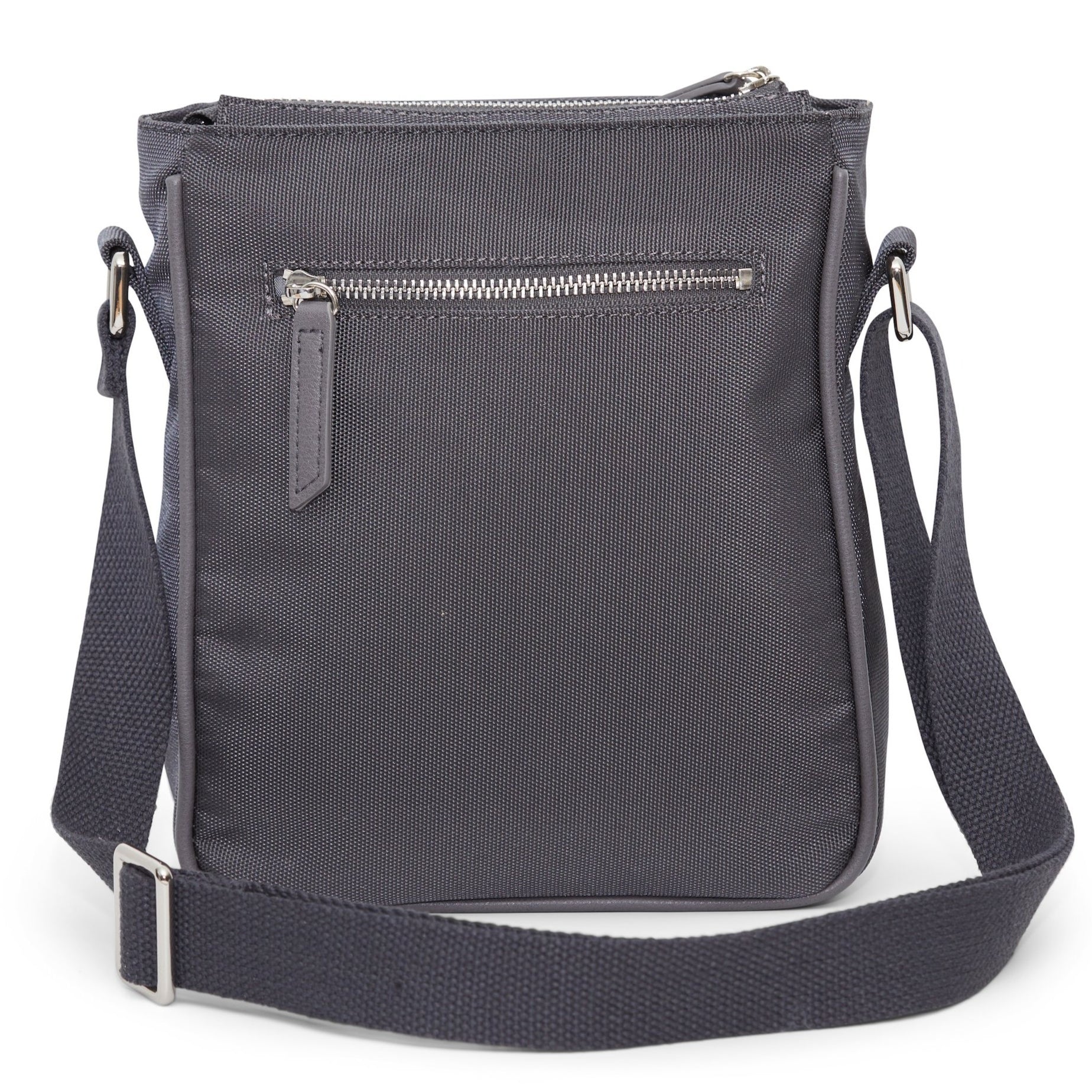 Crossbody Parent Bag for Mom and Dad- Slate Nylon and Vegan Leather ...